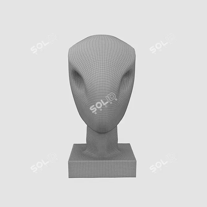 Elegant Sculptural Decor 3D model image 1