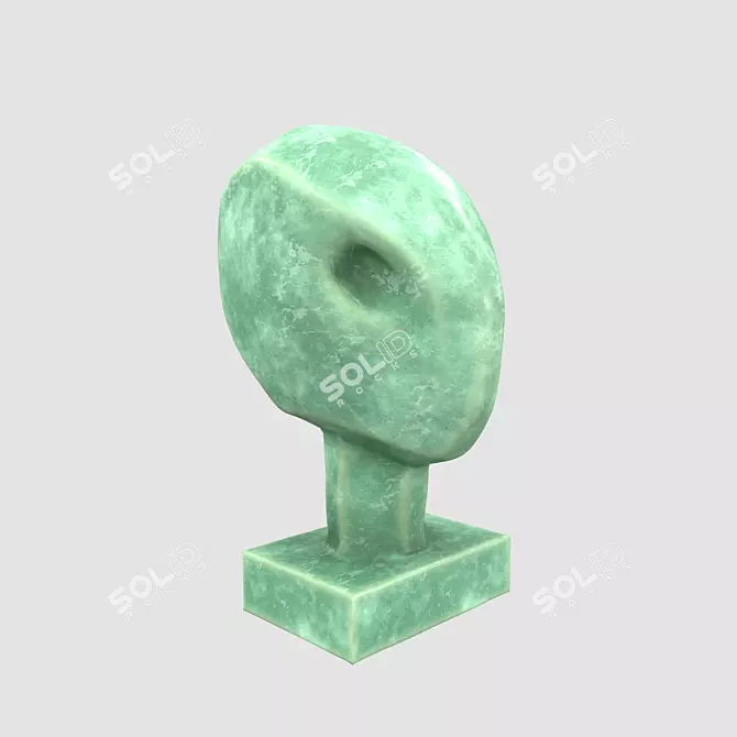 Elegant Sculptural Decor 3D model image 3