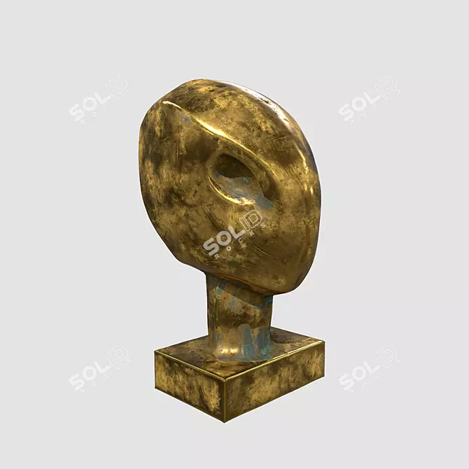 Elegant Sculptural Decor 3D model image 4