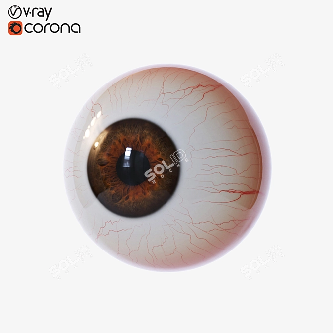 Title: Tiny Eye Sculpture - Intricate Design 3D model image 1