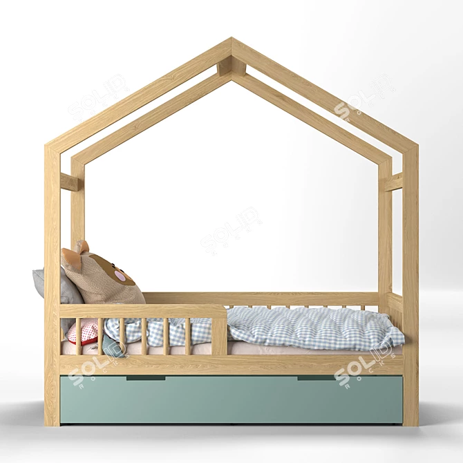 Title: Modern Crib-House for Stylish Nurseries 3D model image 2