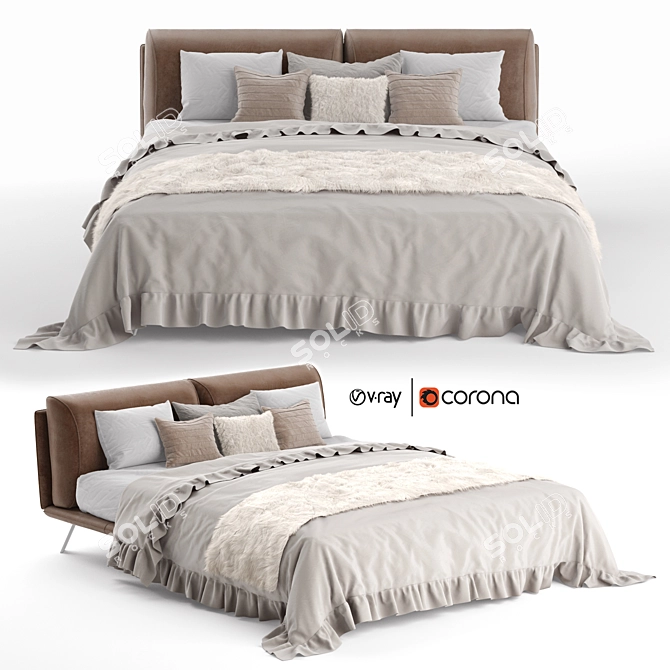 Elevate your bedroom with Kanaha 3D model image 1