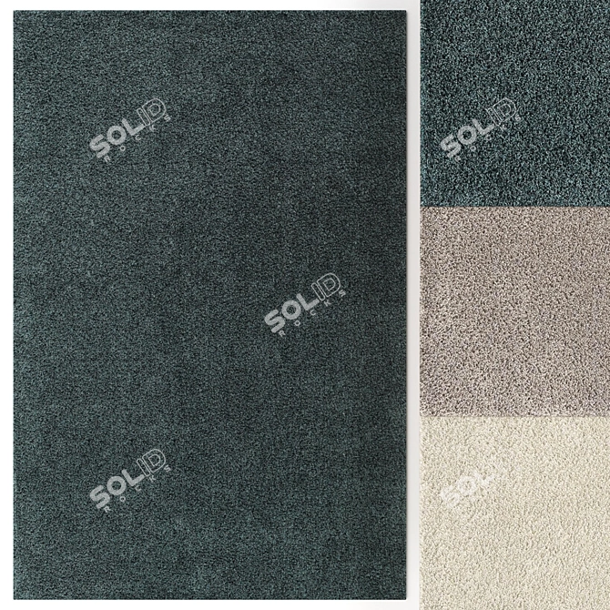 Luxury Chic Carpet Set 3D model image 1