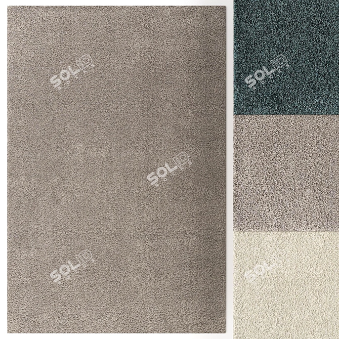 Luxury Chic Carpet Set 3D model image 2