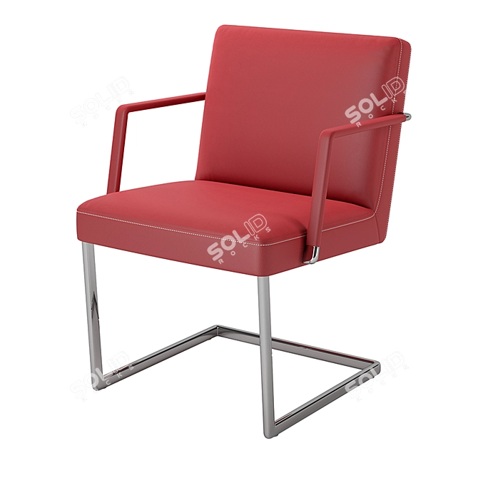 Elegant Chancellor Conference Chair 3D model image 2