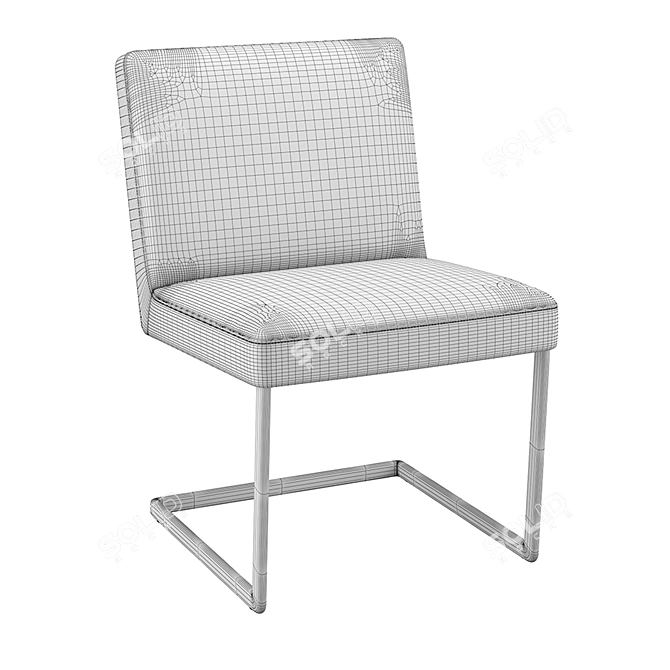 Elegant Chancellor Conference Chair 3D model image 5