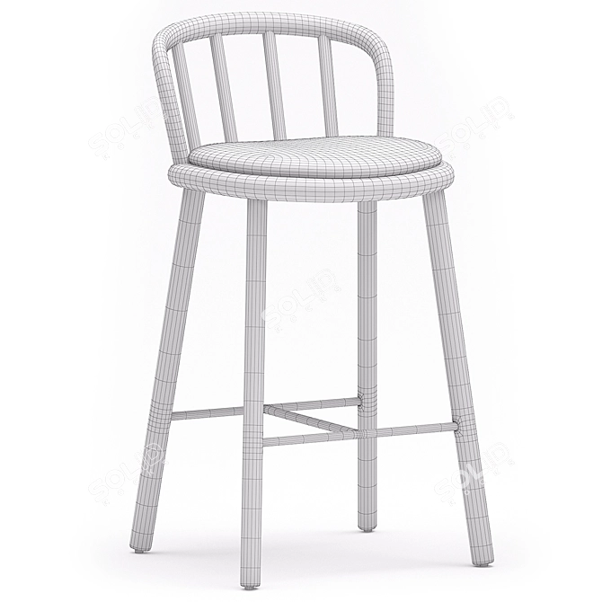  Modern NYM Chairs Set - 2838-A & 2839-A 3D model image 5