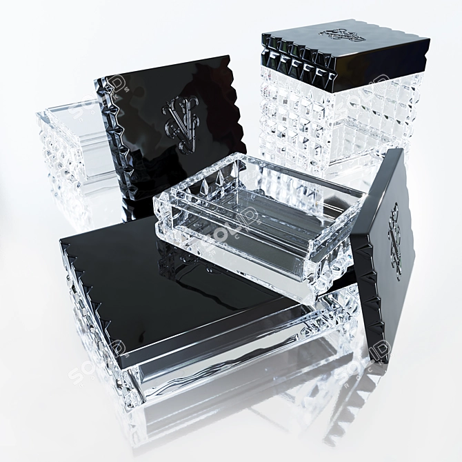 Luxury Visionnaire Irma Box: Elegant & Versatile Storage Solution 3D model image 6