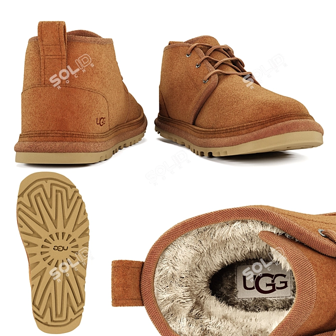 UGG Corona Renderer Shoe 3D model image 2