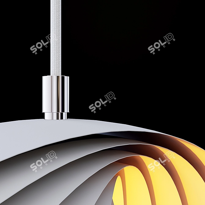 Title: Cosmorelax Ursula Steel Pendant Lamp 3D model image 5