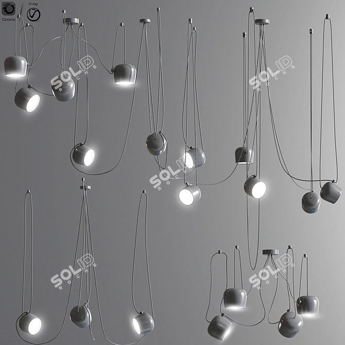 Golden Aim Lighting Set 3D model image 2