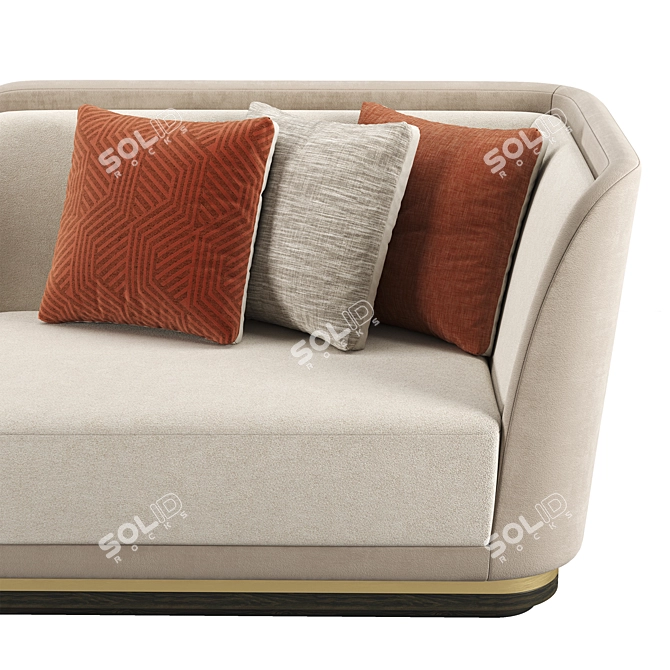 FRATO Halki Sofa: Modern Comfort in a Stylish Design 3D model image 3