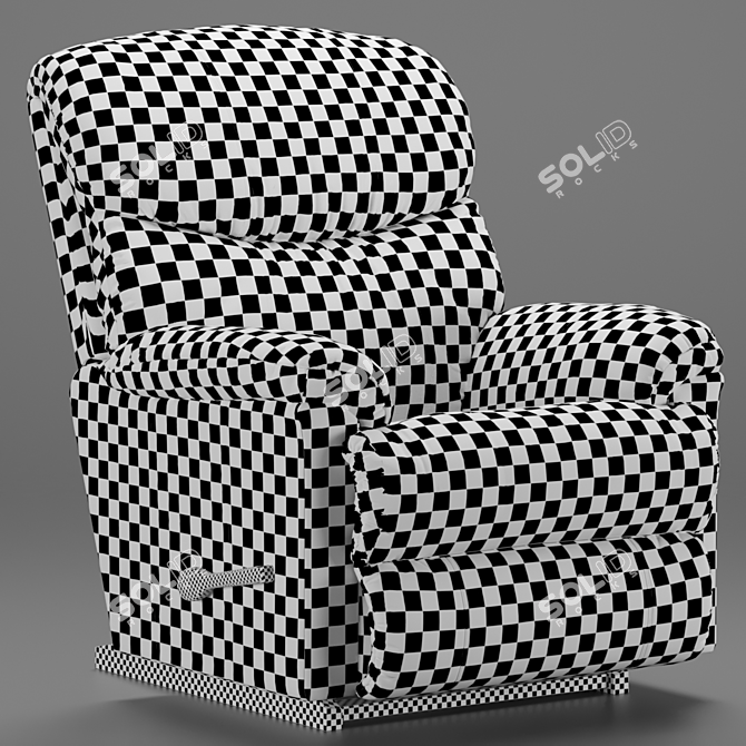 Cozy Comfort Recliner Sofa 3D model image 3