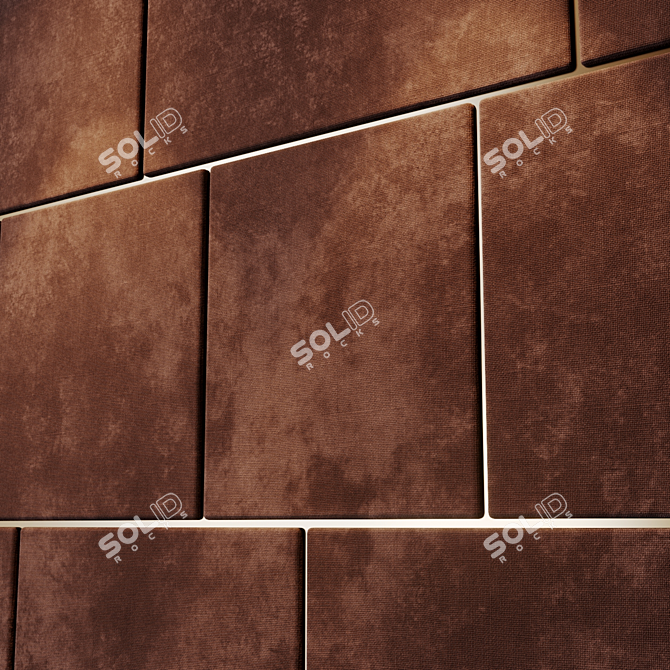 Elegant Wall Panel with Izgolovie Design 3D model image 2