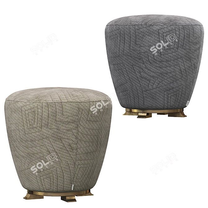 Elegant Topaze Stool: Stylish Comfort 3D model image 2