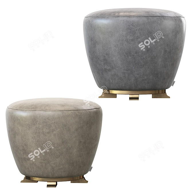 Elegant Topaze Stool: Stylish Comfort 3D model image 3
