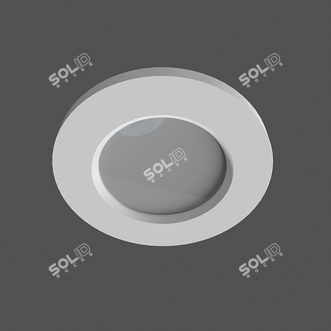 Atlantis Recessed Downlight 6405: Sleek Design, GU10 Socket 3D model image 1