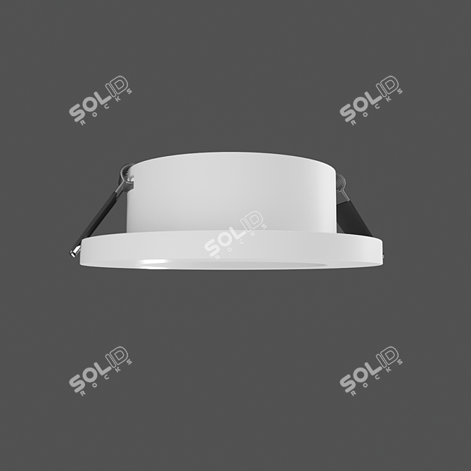 Atlantis Recessed Downlight 6405: Sleek Design, GU10 Socket 3D model image 2