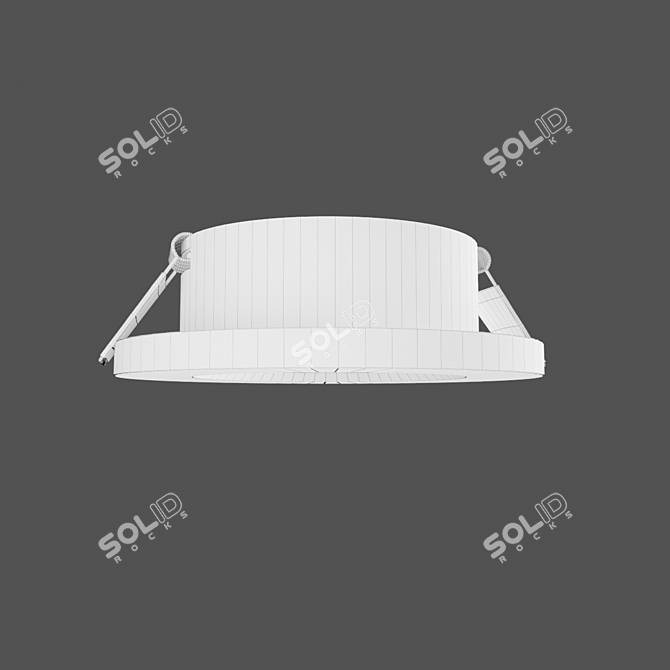 Atlantis Recessed Downlight 6405: Sleek Design, GU10 Socket 3D model image 3