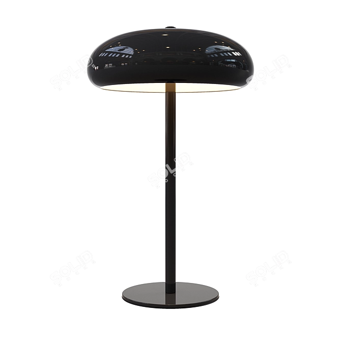 Metal Lacquered Lamp: Stylish and Sleek 3D model image 1
