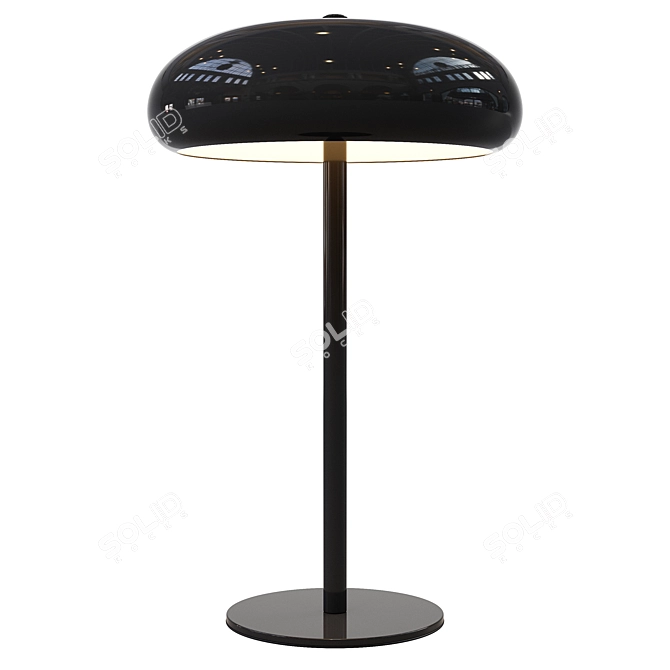Metal Lacquered Lamp: Stylish and Sleek 3D model image 2