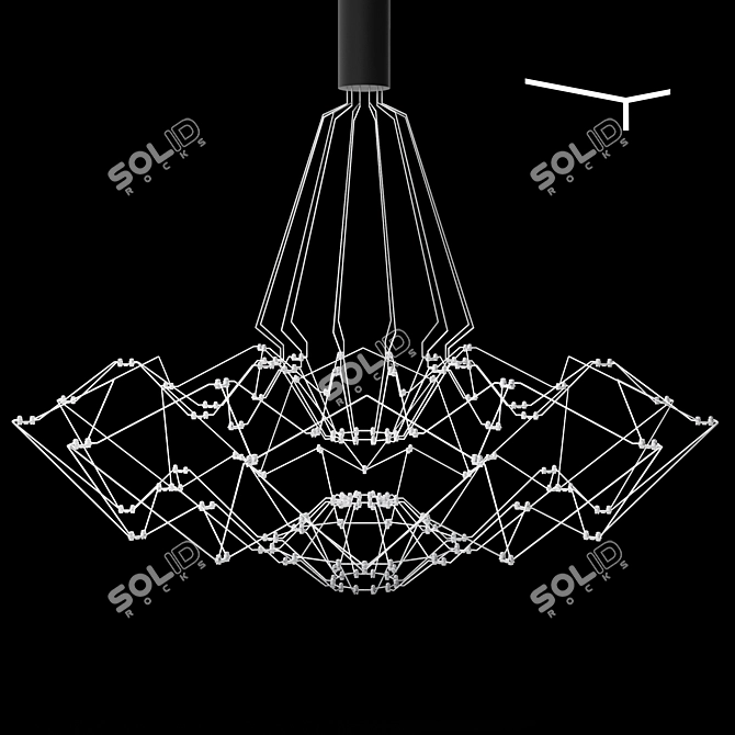 Elegant Glow Pendant: Bezhko Lighting 3D model image 4