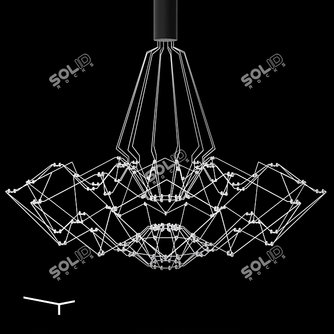 Elegant Glow Pendant: Bezhko Lighting 3D model image 6