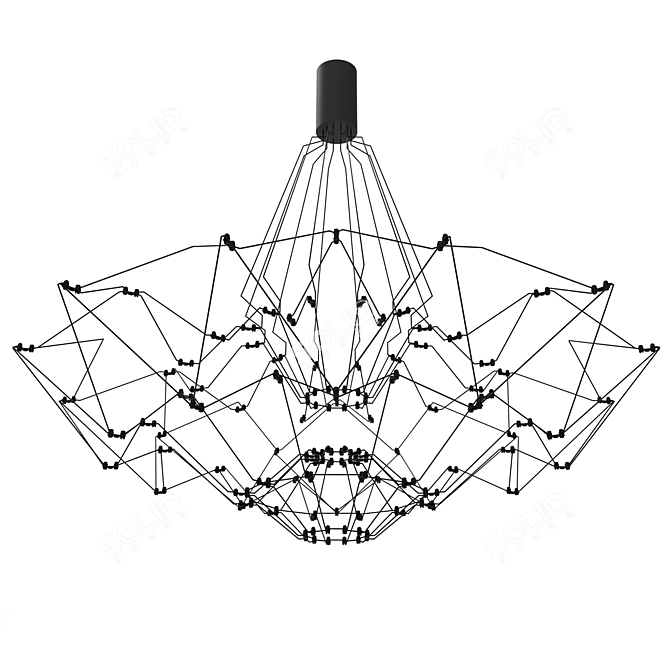 Elegant Glow Pendant: Bezhko Lighting 3D model image 7