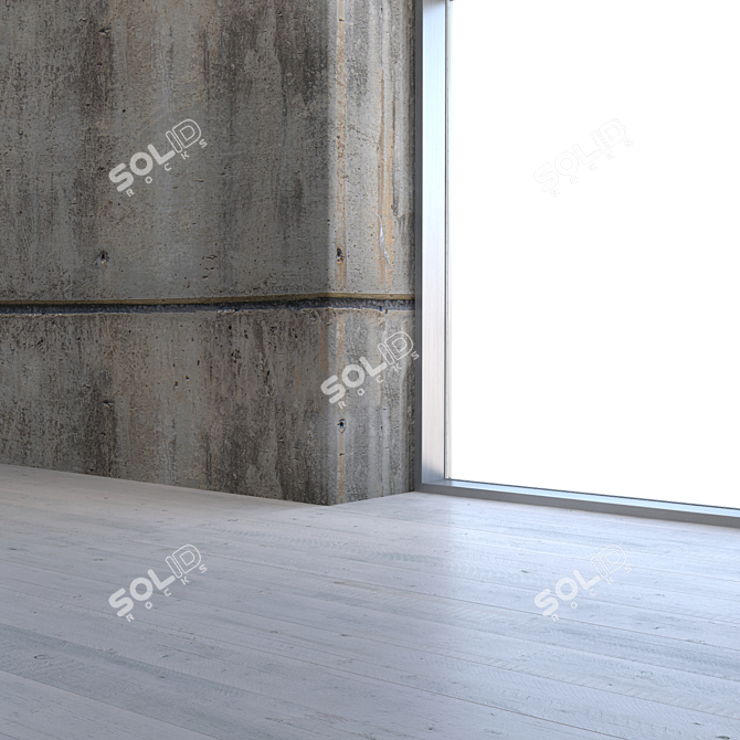 Seamless Concrete Texture: High Resolution & Detail 3D model image 3