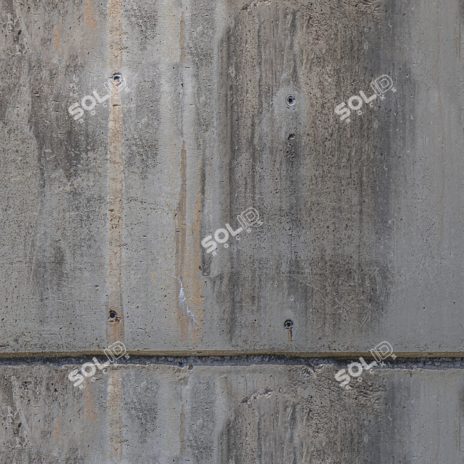 Seamless Concrete Texture: High Resolution & Detail 3D model image 4