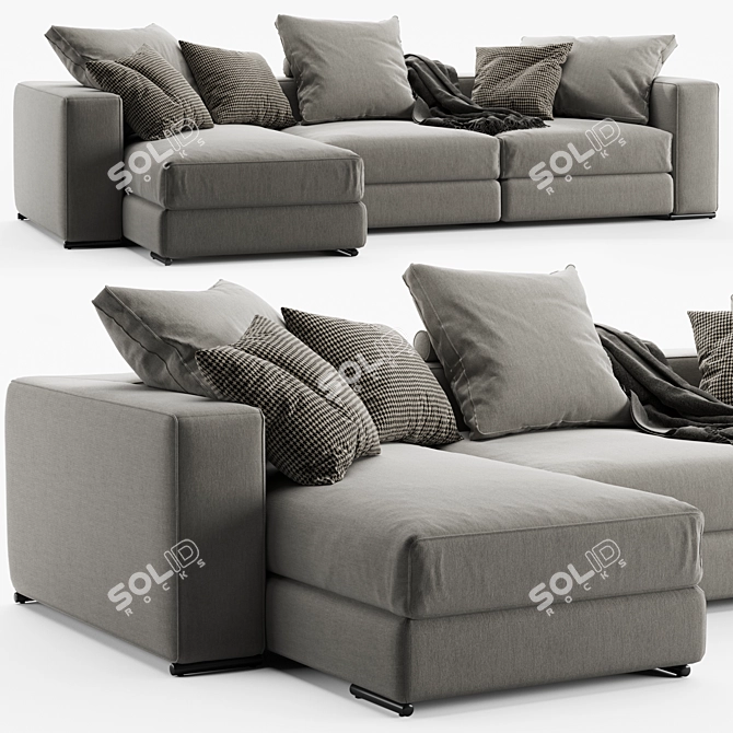 Ananta Class 3D Sofa 3D model image 1