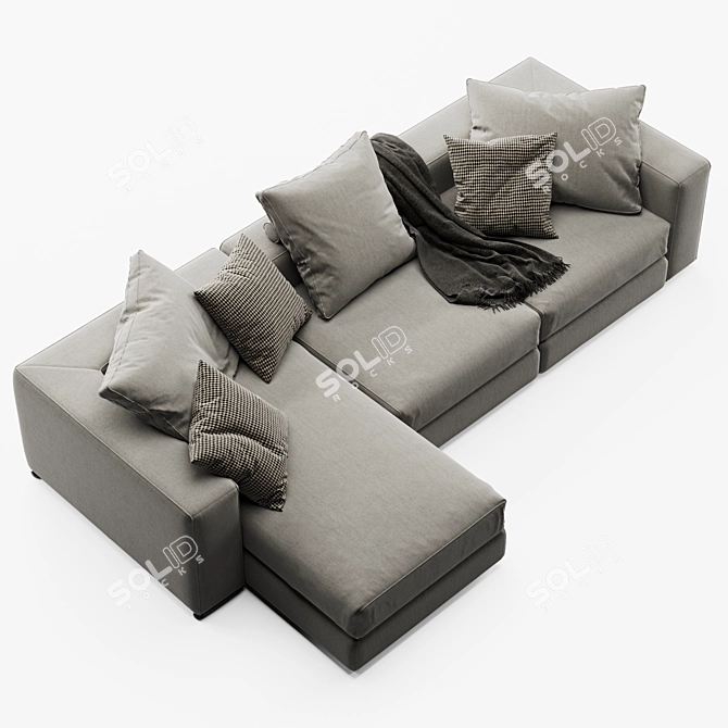 Ananta Class 3D Sofa 3D model image 3