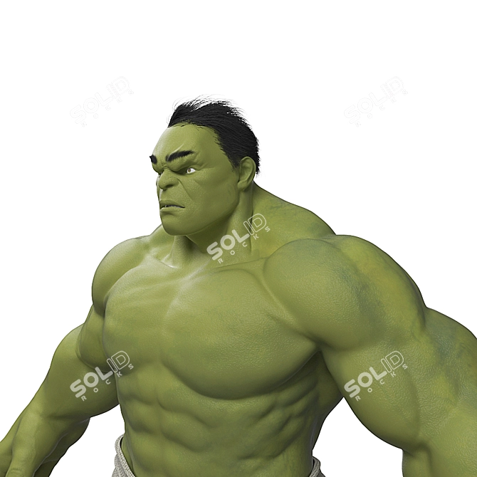 Incredible Hulk: Green Monster Marvel 3D model image 2