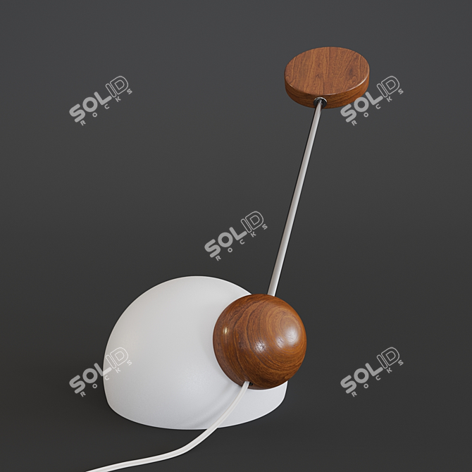 "Magnetosphere" Table Lamp: Illuminating Elegance. 3D model image 2