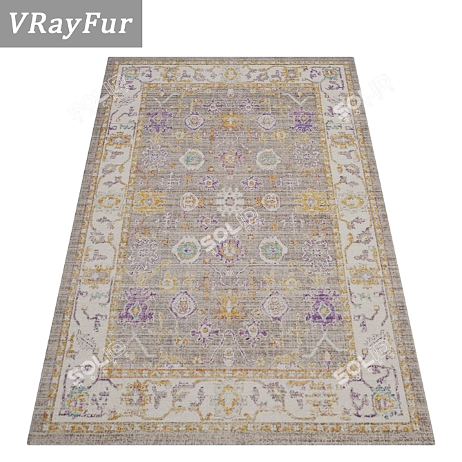 Versatile High-Quality Carpet Set 3D model image 2