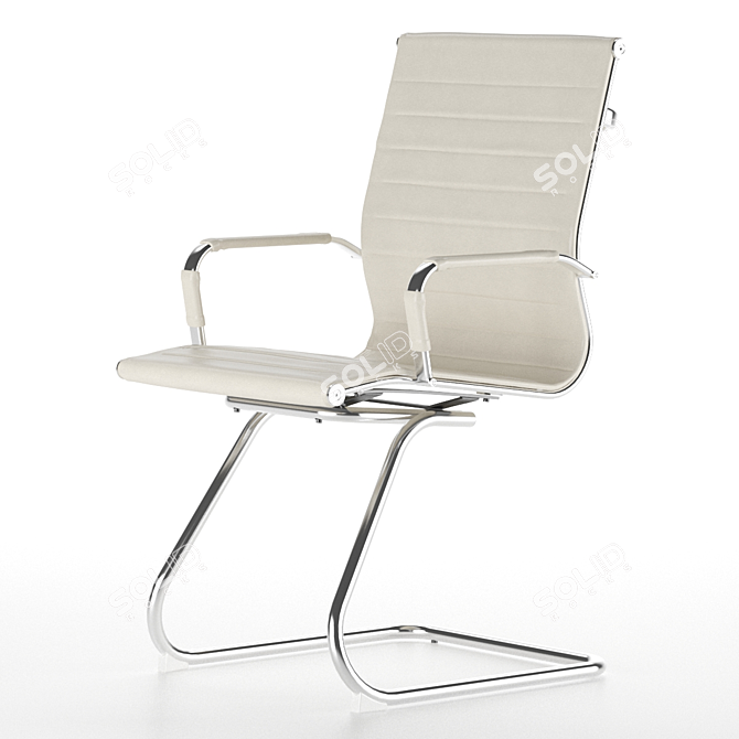 Solaro Conference Leather Office Chair 3D model image 1