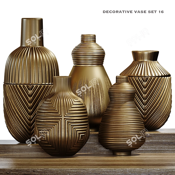 Versatile Decorative Vase Collection 
Elegant Vase Set for 3ds Max 
Stylish Vase Bundle for 3D model image 1