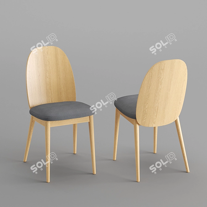 Modern Dining Set by La Redoute 3D model image 2