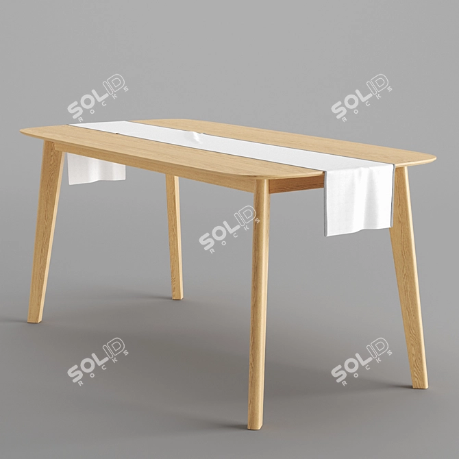 Modern Dining Set by La Redoute 3D model image 3