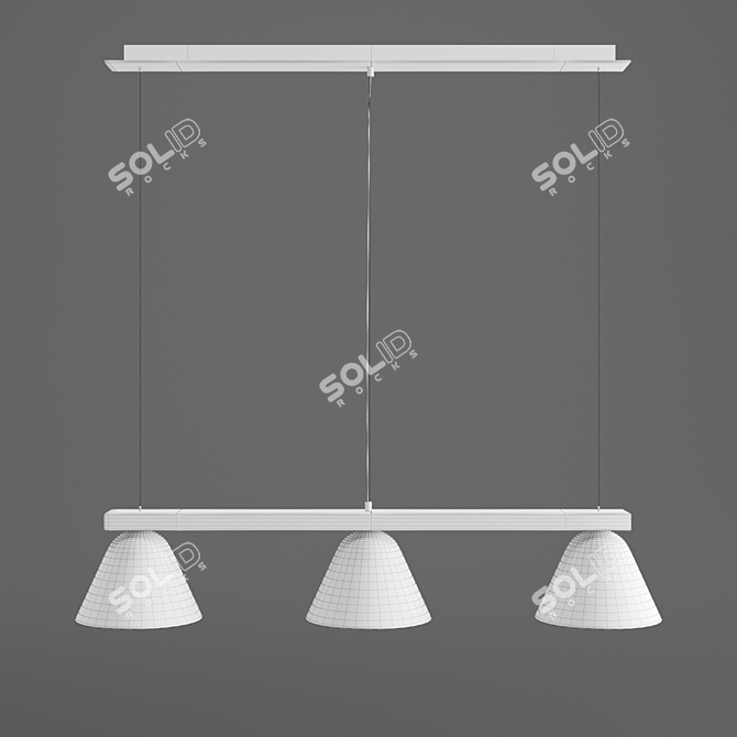 Modern Duo Lamp Set by La Redoute 3D model image 2