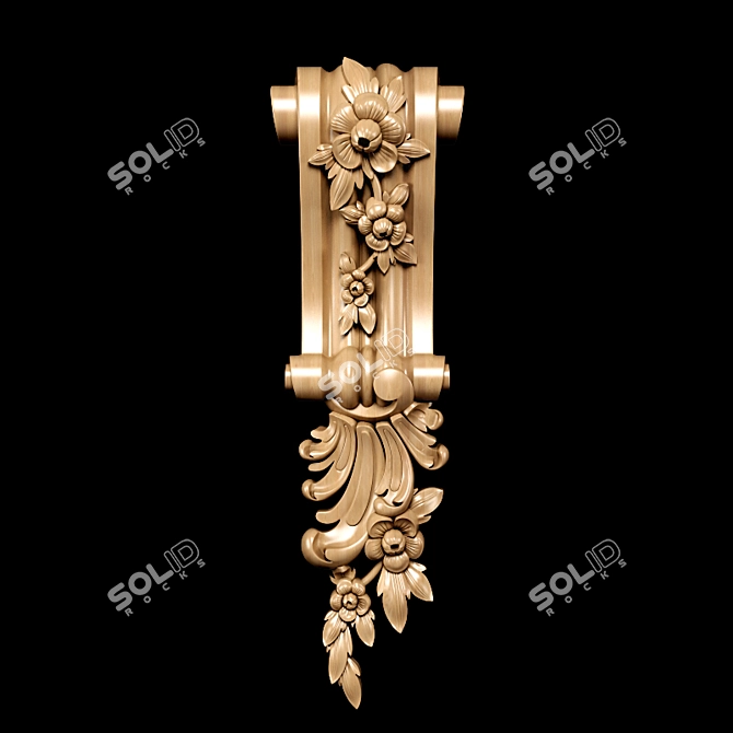 Baroque Bracket Model - High-Quality Design 3D model image 3