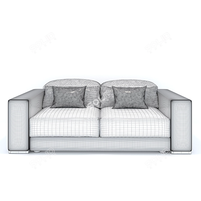 Foldable Singapore 3-seat Couch 3D model image 4