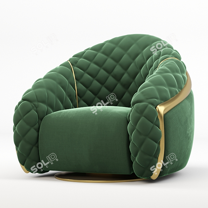 Elegant Cantori Portofino Armchair 3D model image 7