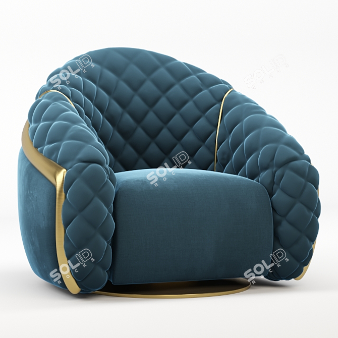 Elegant Cantori Portofino Armchair 3D model image 8