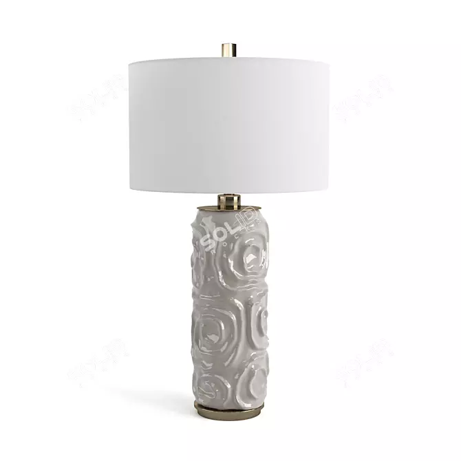 Elegant Zade Table Lamp 3D model image 1