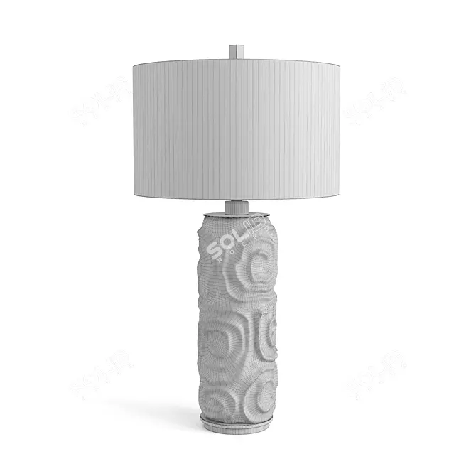 Elegant Zade Table Lamp 3D model image 3