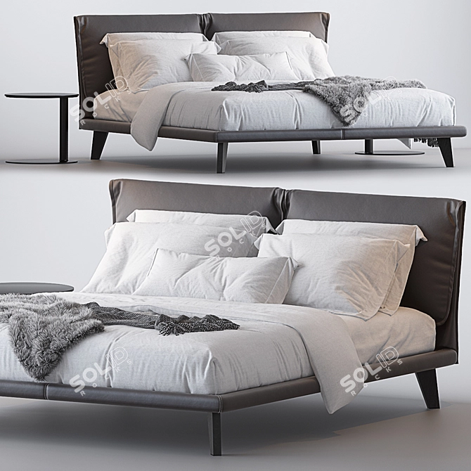 Modern Italian Bedroom Set - Adam by Cattelan Italia 3D model image 1