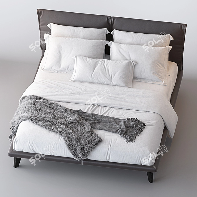 Modern Italian Bedroom Set - Adam by Cattelan Italia 3D model image 2