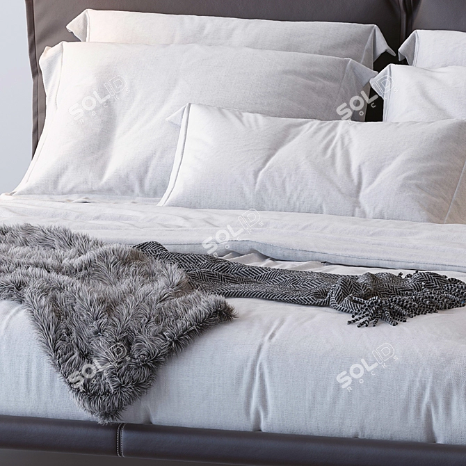 Modern Italian Bedroom Set - Adam by Cattelan Italia 3D model image 4