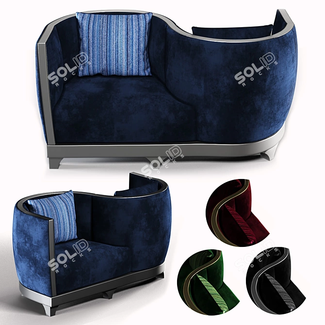 Grosvenor Modern Sofa: Unique Design for Modern Decor 3D model image 1